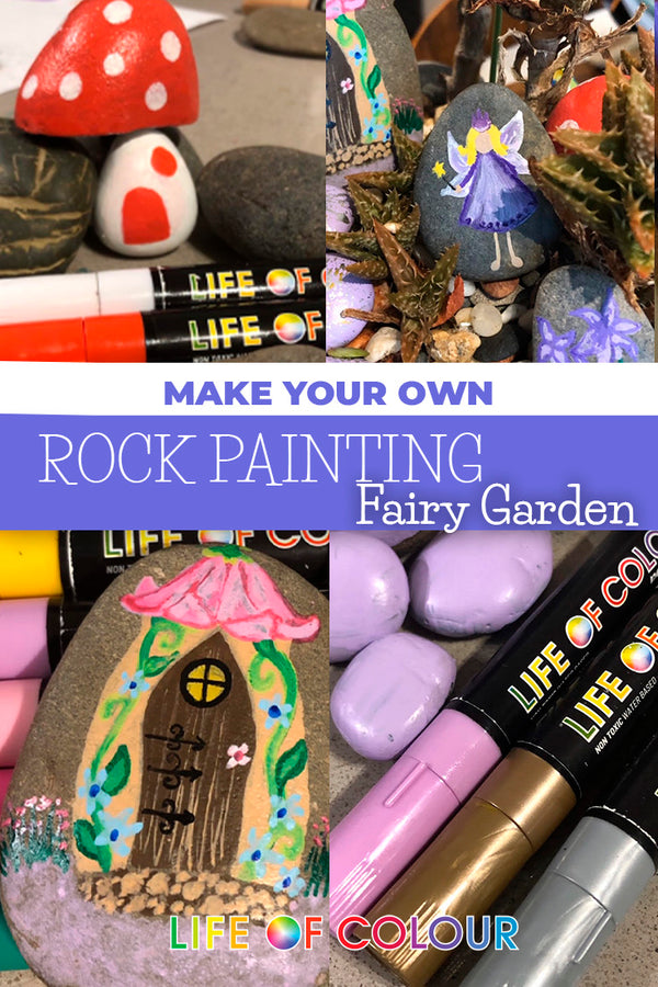 Kid Craft} How to Make Fairy Rocks for Your Garden