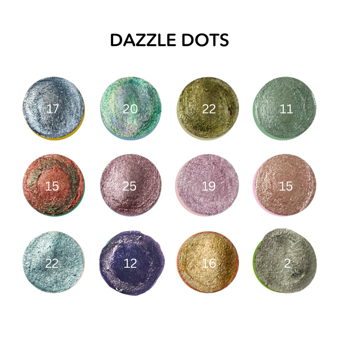 Dazzle Dots Acrylic Paint Pens - Set of 12 Metallic Colours