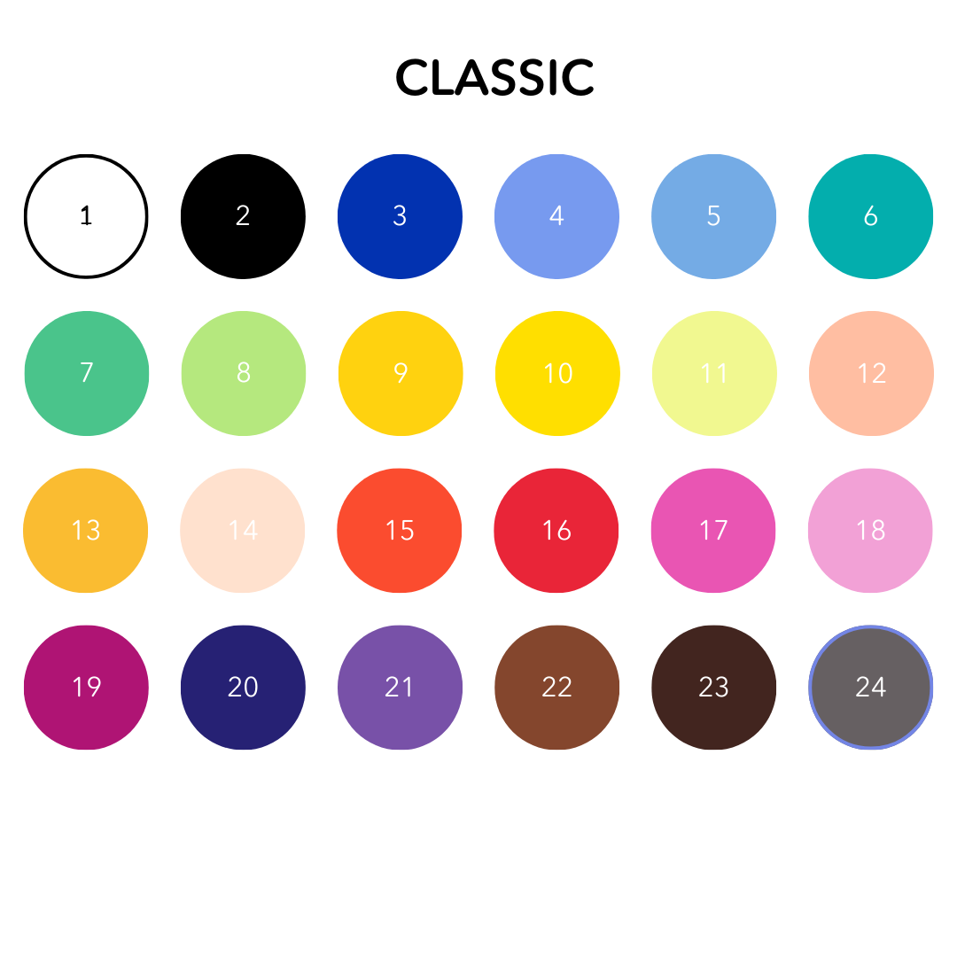 Acrylic Markers Classic Colours - set of 24
