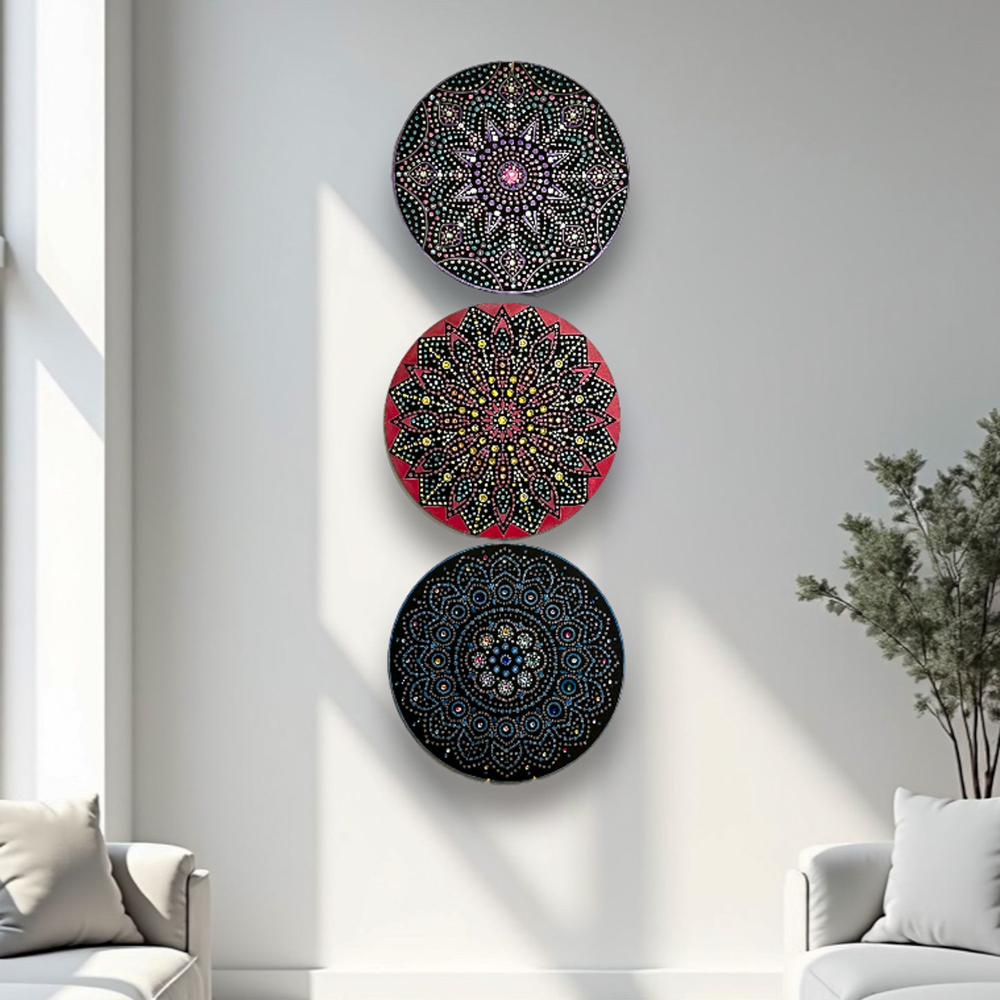 Dot Mandala Painting Kit - Bundle of 3 Surfaces Only