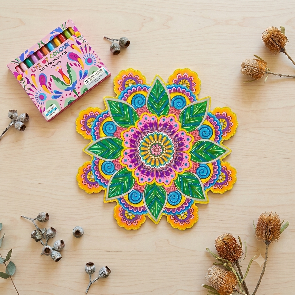 Life of Colour 3D Mandala - Celestia Bloom