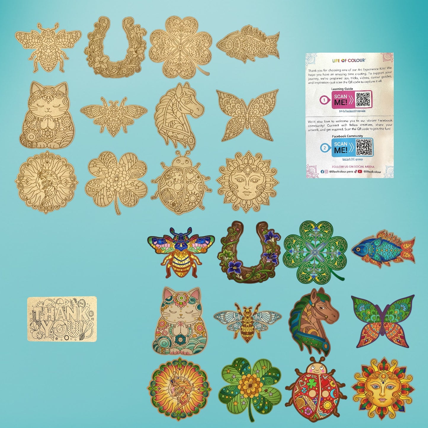 Lucky Charms Collection – 12 Mini Boards Painting Kit