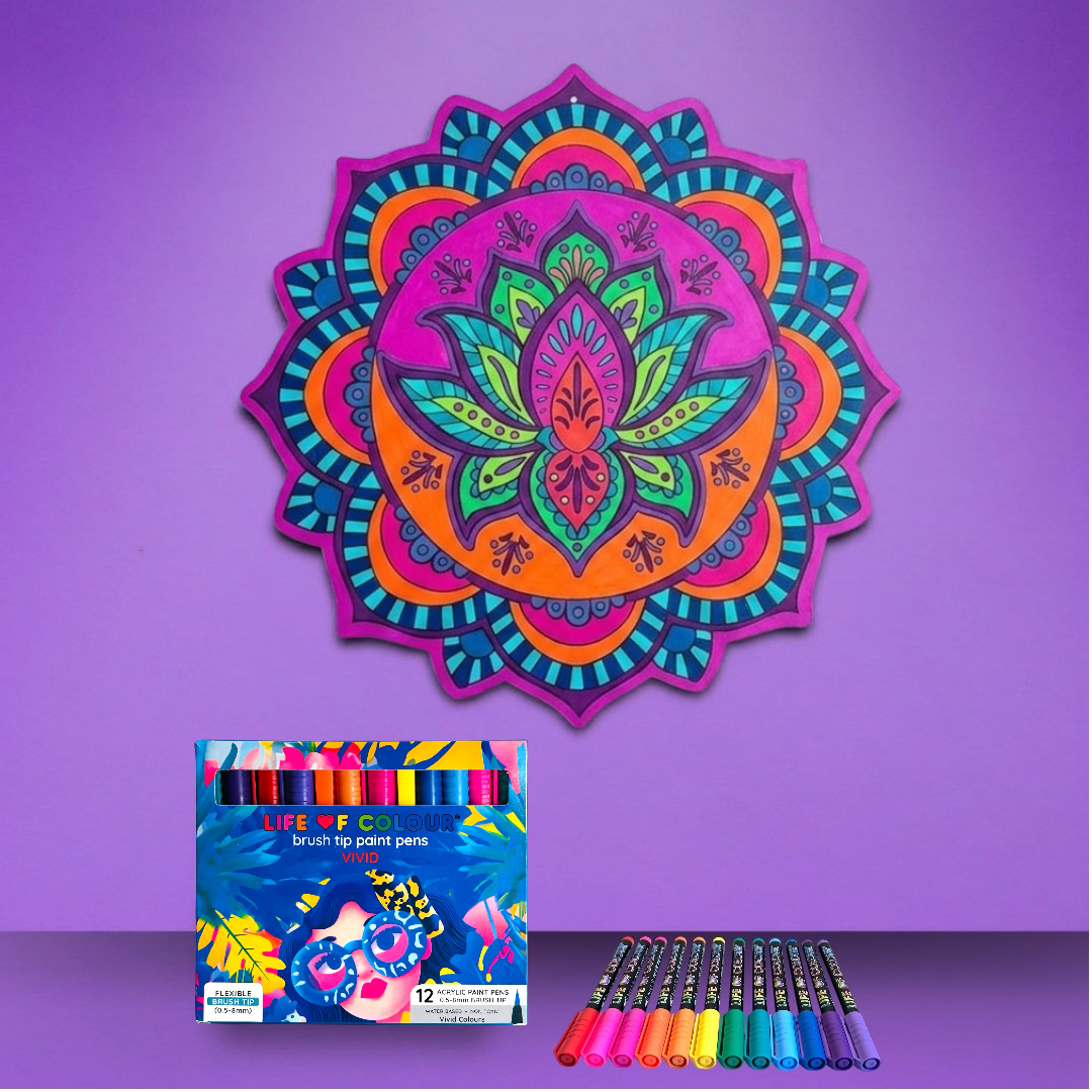Life of Colour 3D Mandala - Aurora Lotus