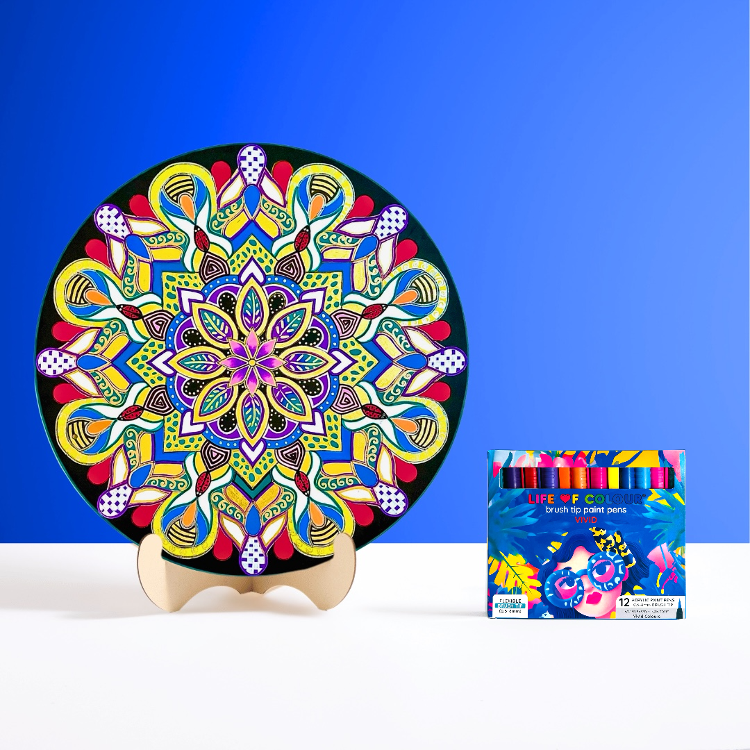 Life of Colour Mandala Painting Kit - The Dancer