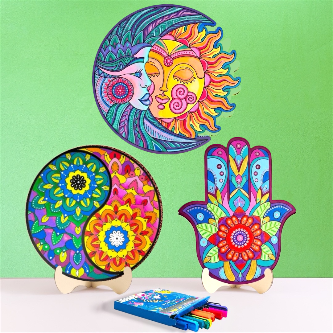 Mystical Collection Bundle - Hamsa, Sun & Moon and Yin Yang