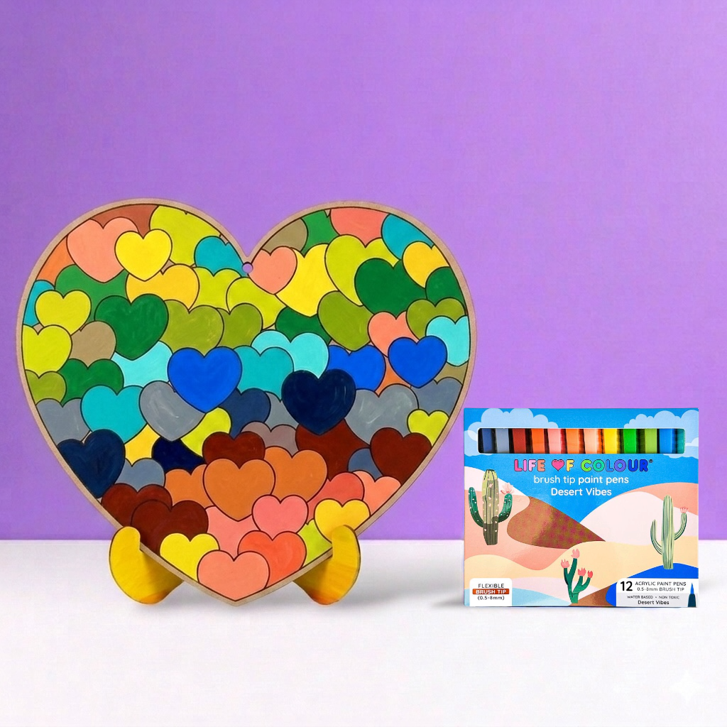 Heart Painting Kit - Bubble Heart