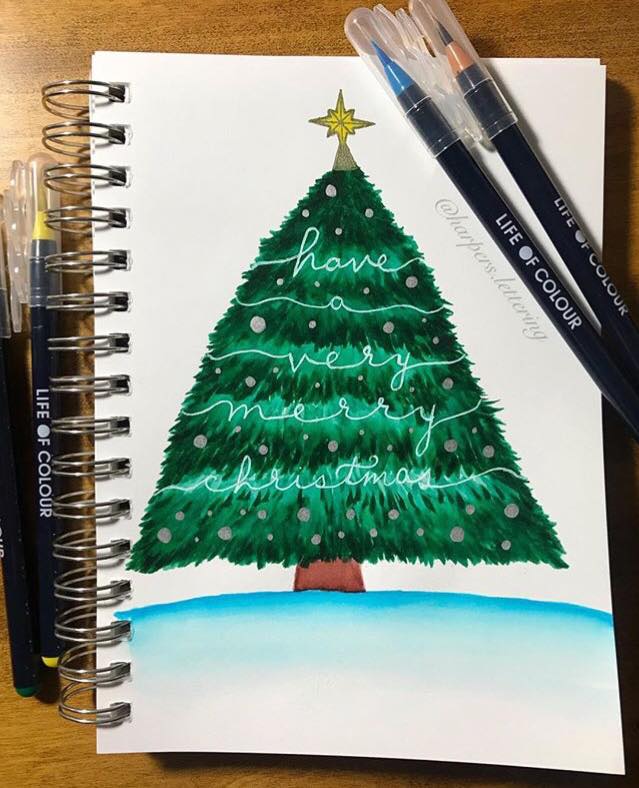 Christmas Watercolour Card Making ideas for your family