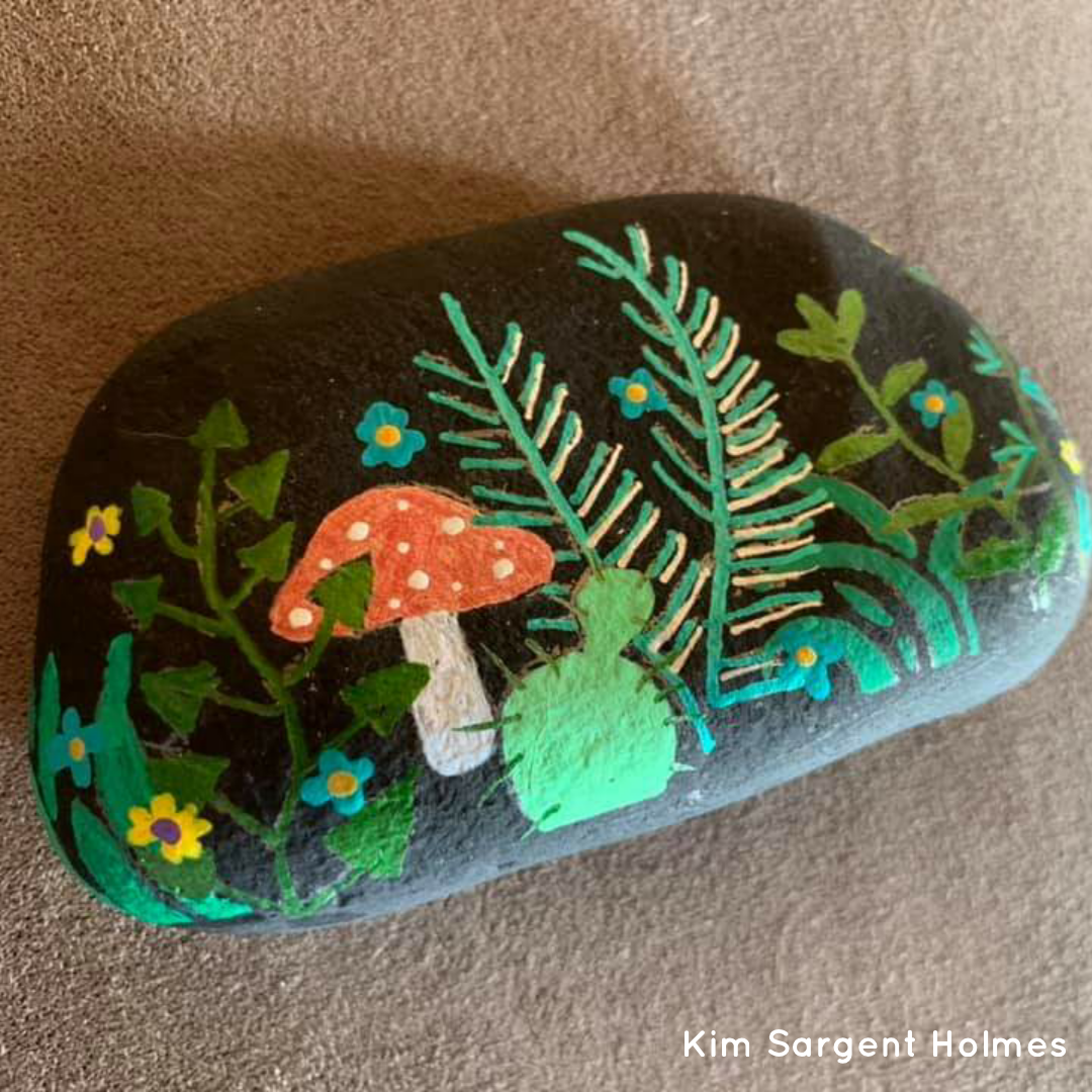 How to use Life of Colour stencils on Rocks