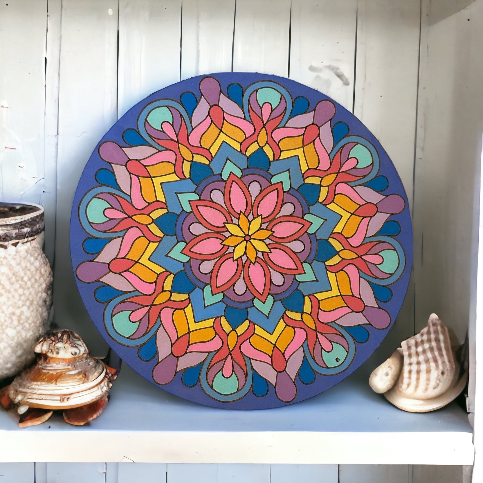 Life of Colour Mandala Painting Kit - The Beach (Wildflowers)