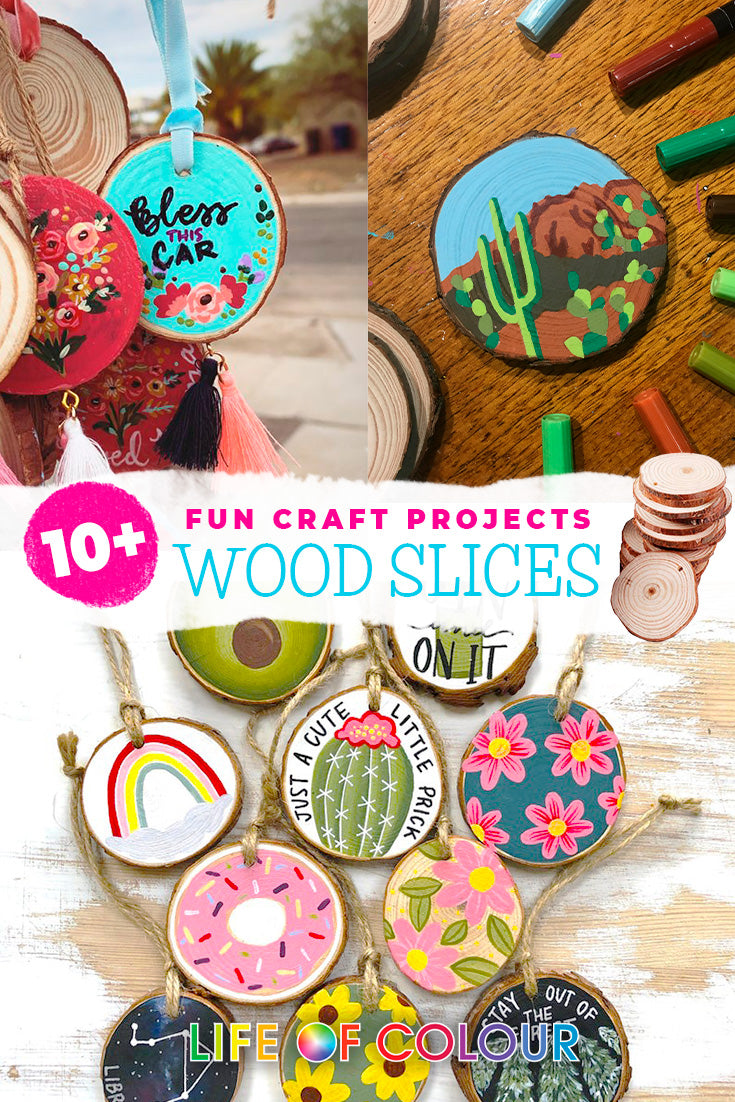 10+ fun craft projects to create with wood slices