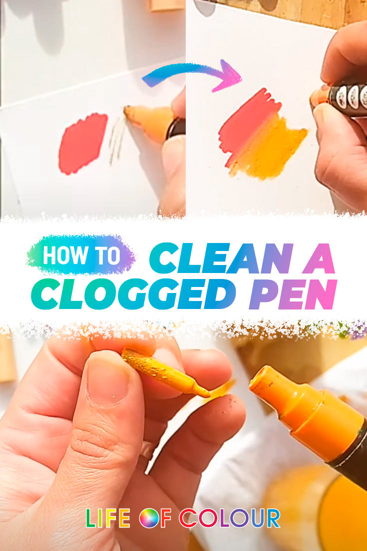 Paint Pen Care: How to clean a dry, clogged or dirty paint pen