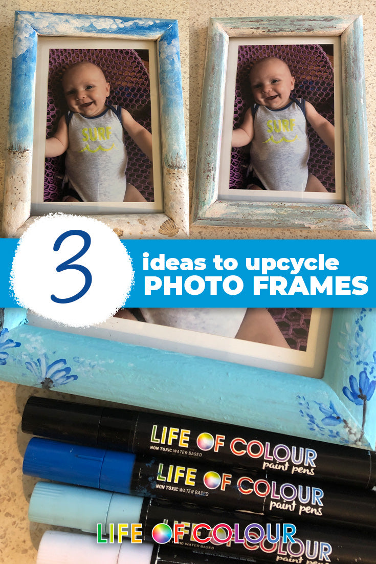 Freshen up a wooden picture frame to suit your decor
