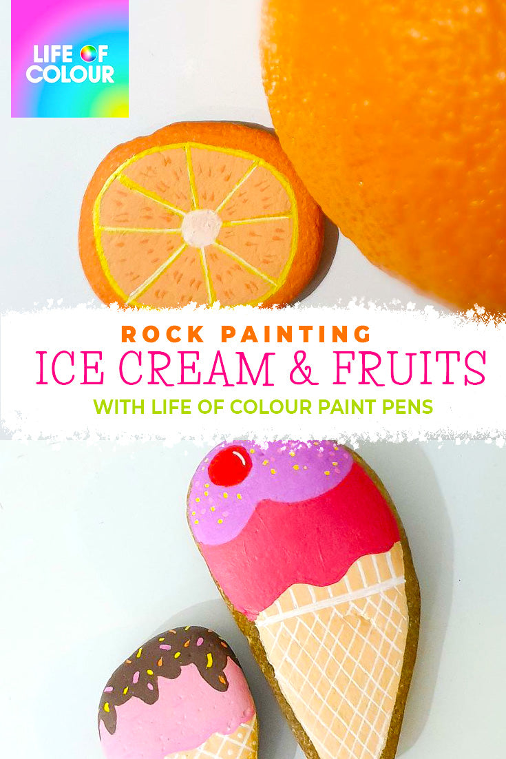 Ice Cream and Fruit Salad - Summer rocks step by step