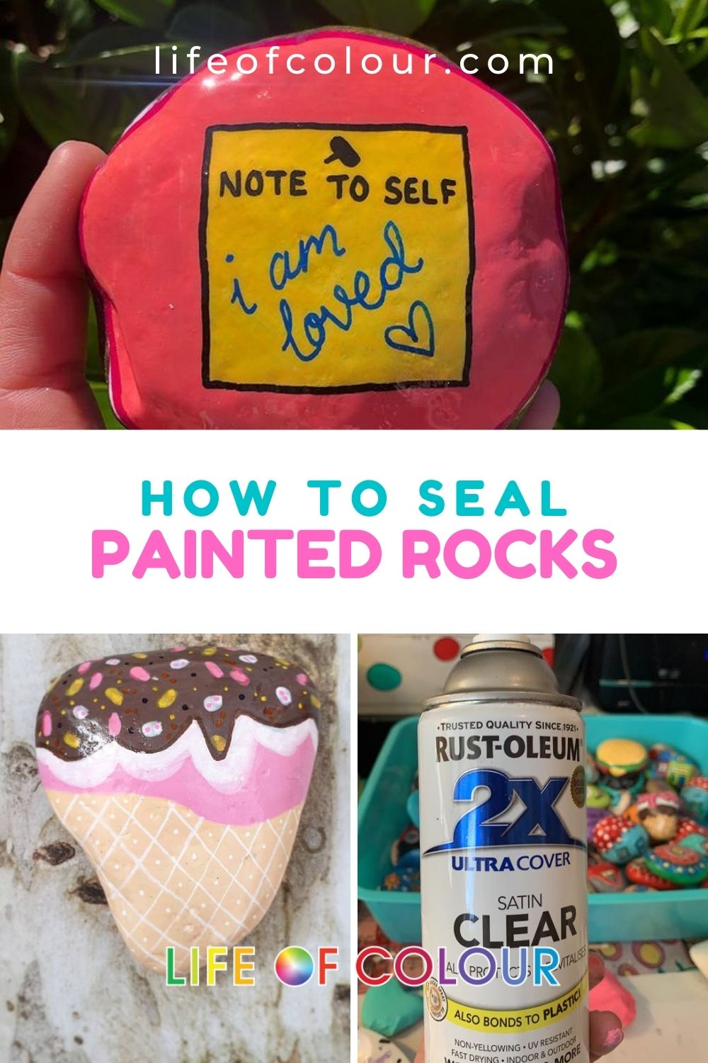 Rock Painting: How to seal and make your rocks look shiny