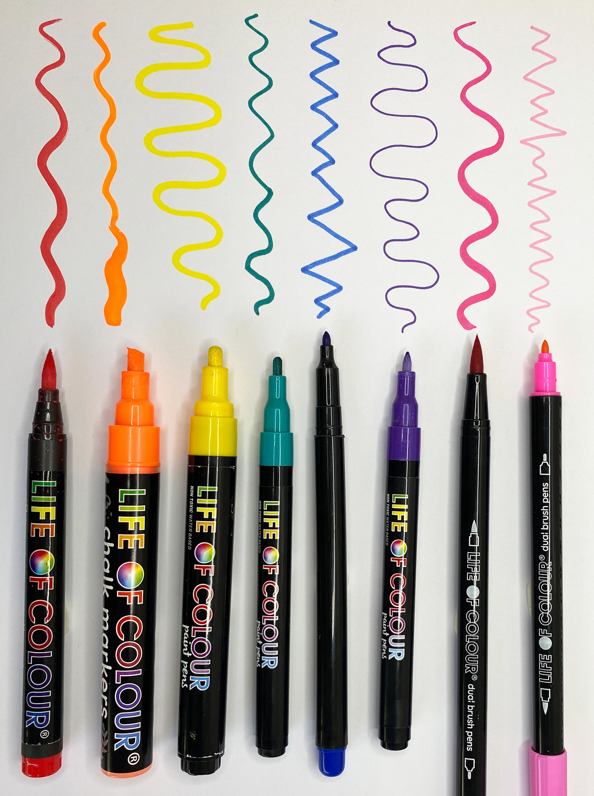 Nib guide for Life of Colour Pens