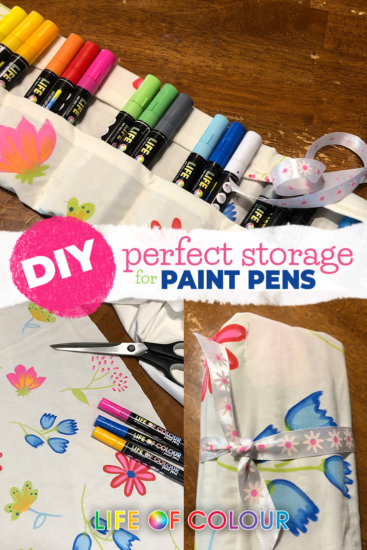 Make a pen roll to store your Life of Colour paint pens