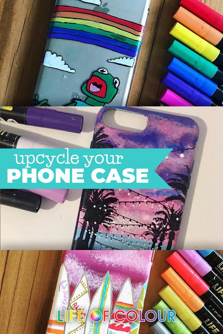 Colourful art ideas to make your old phone case shine