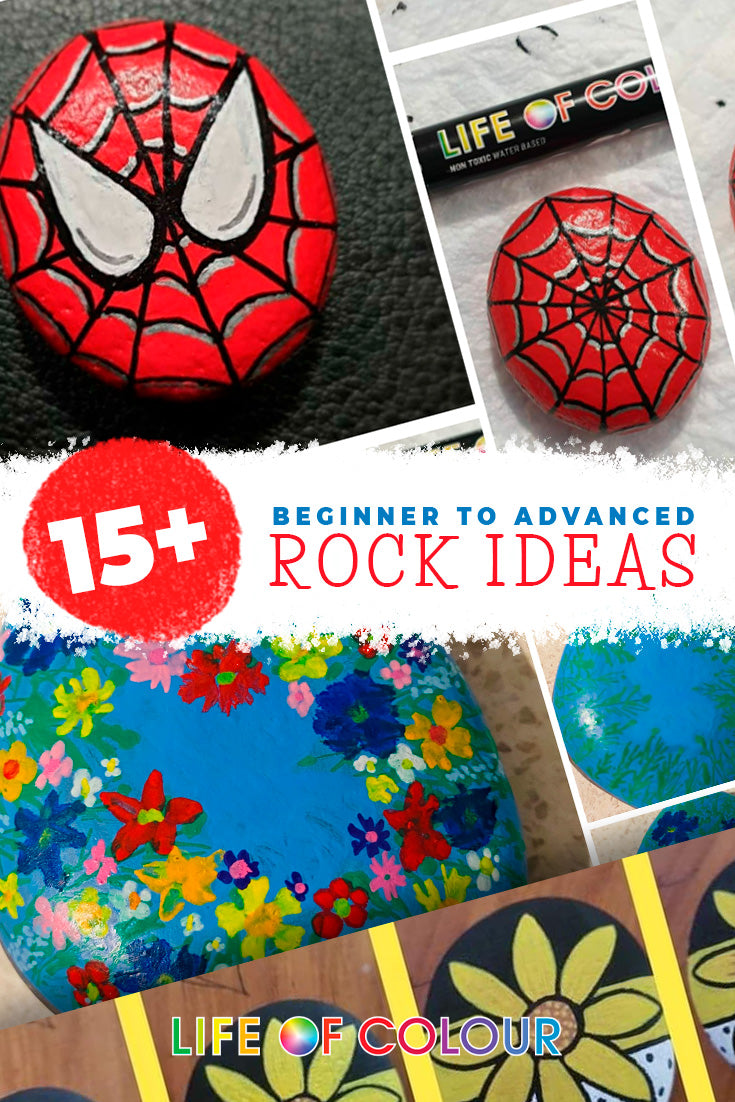 15+ Very easy rock painting tutorials, beginners to advanced