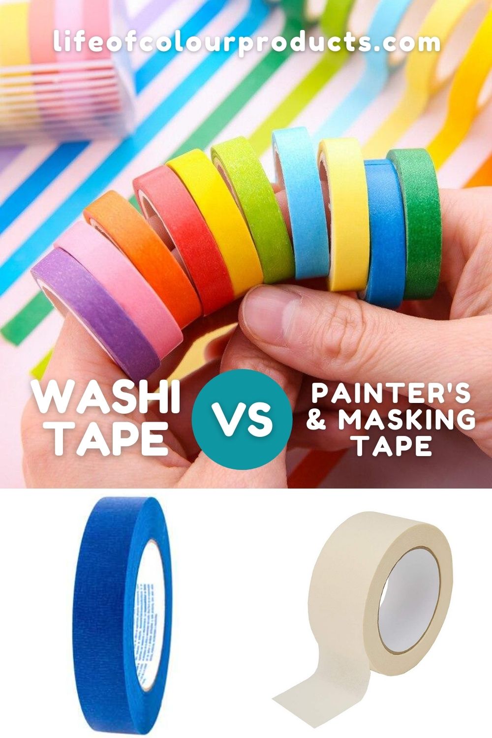 Washi tape vs masking tape and painter's tape