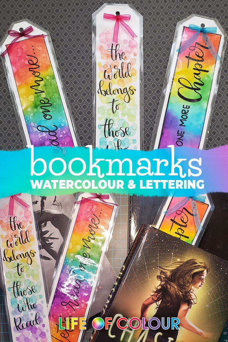 How to make a Bookmark with Watercolour Brush Pens