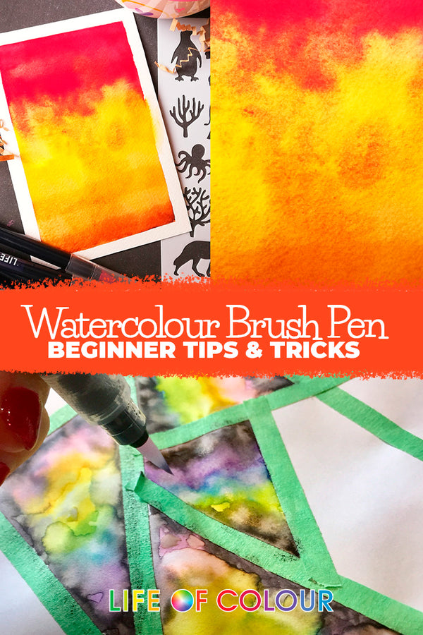 Watercolour Brush Pen Techniques to Try Out - Life of Colour