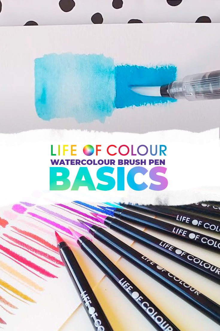 Life of Colour watercolour brush pen basics