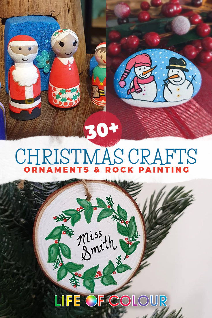 30+ wonderful Christmas crafts and painted rocks you'll love to make
