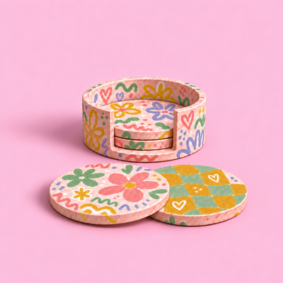 Jesmonite® x Life of Colour Creative Kit - Coasters and Holder