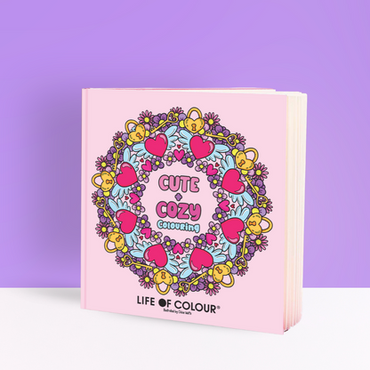 Cute and Cosy Combo - Colouring Book and stickers bundle