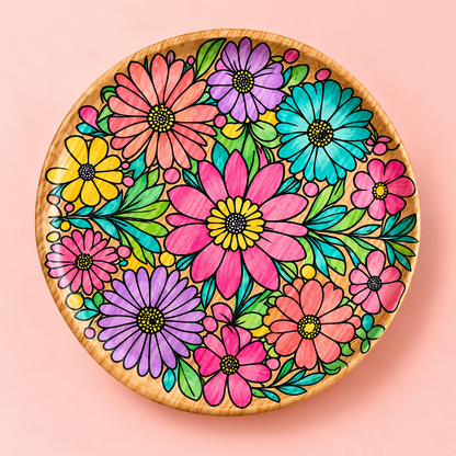 DIY Wooden Tray Kit - Daisies