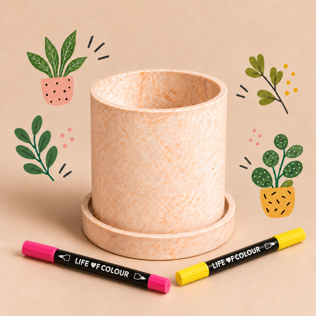 Jesmonite® x Life of Colour Creative Kit - Pot and Saucer