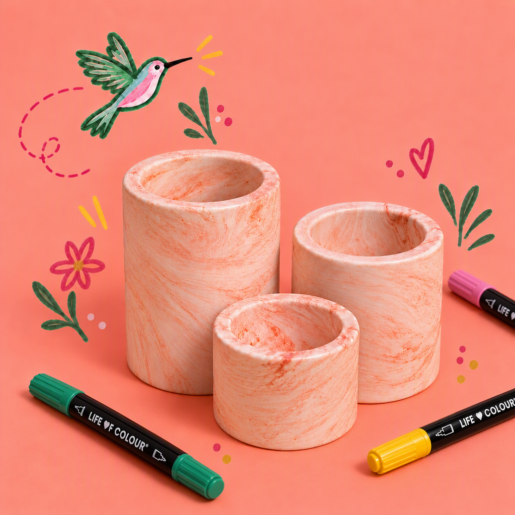 Jesmonite® x Life of Colour Creative Kit - Candle Holders