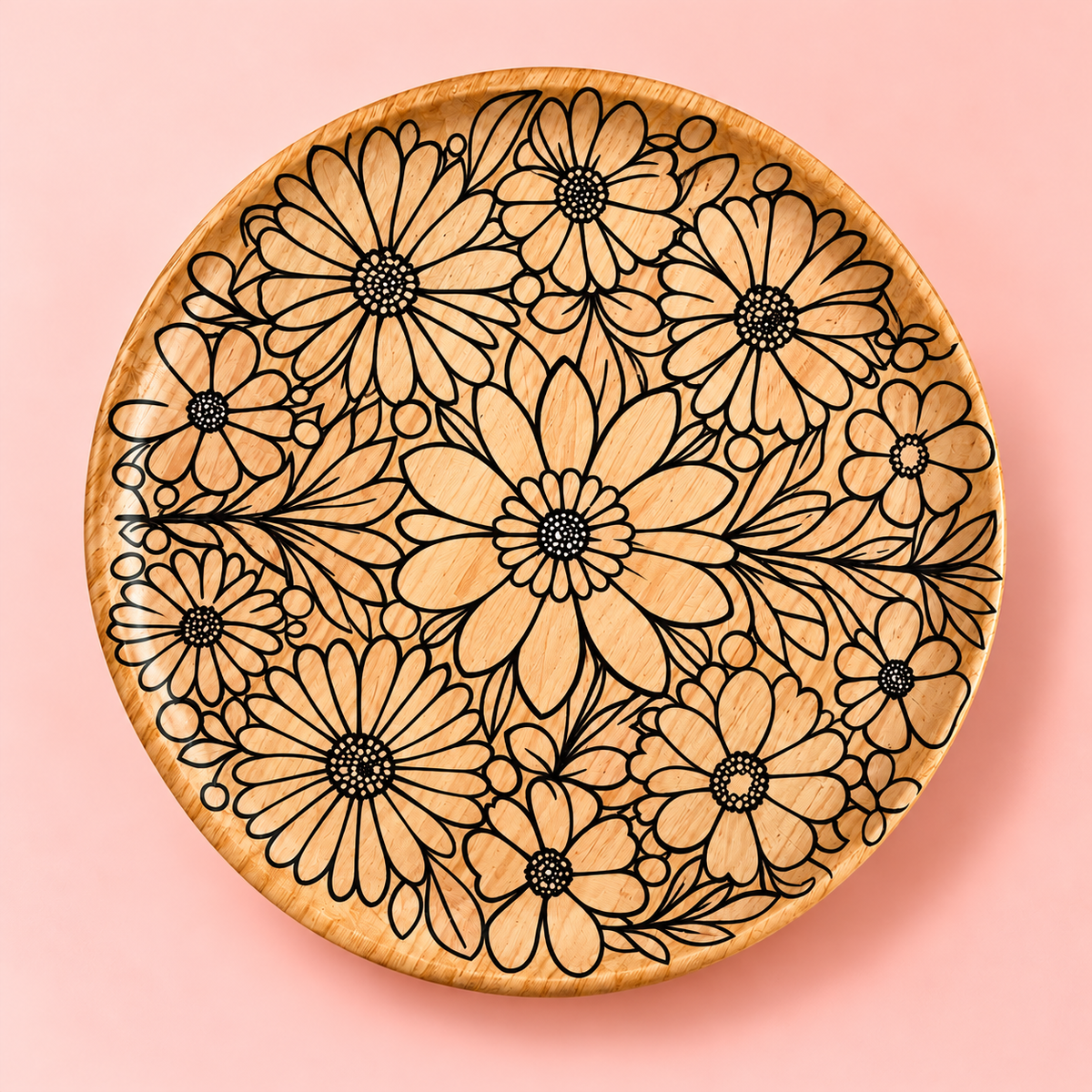 DIY Wooden Tray Kit - Daisies