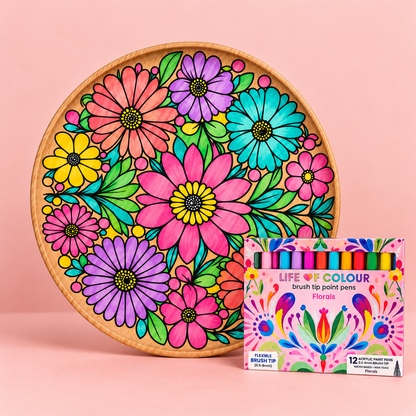 DIY Wooden Tray Kit - Daisies
