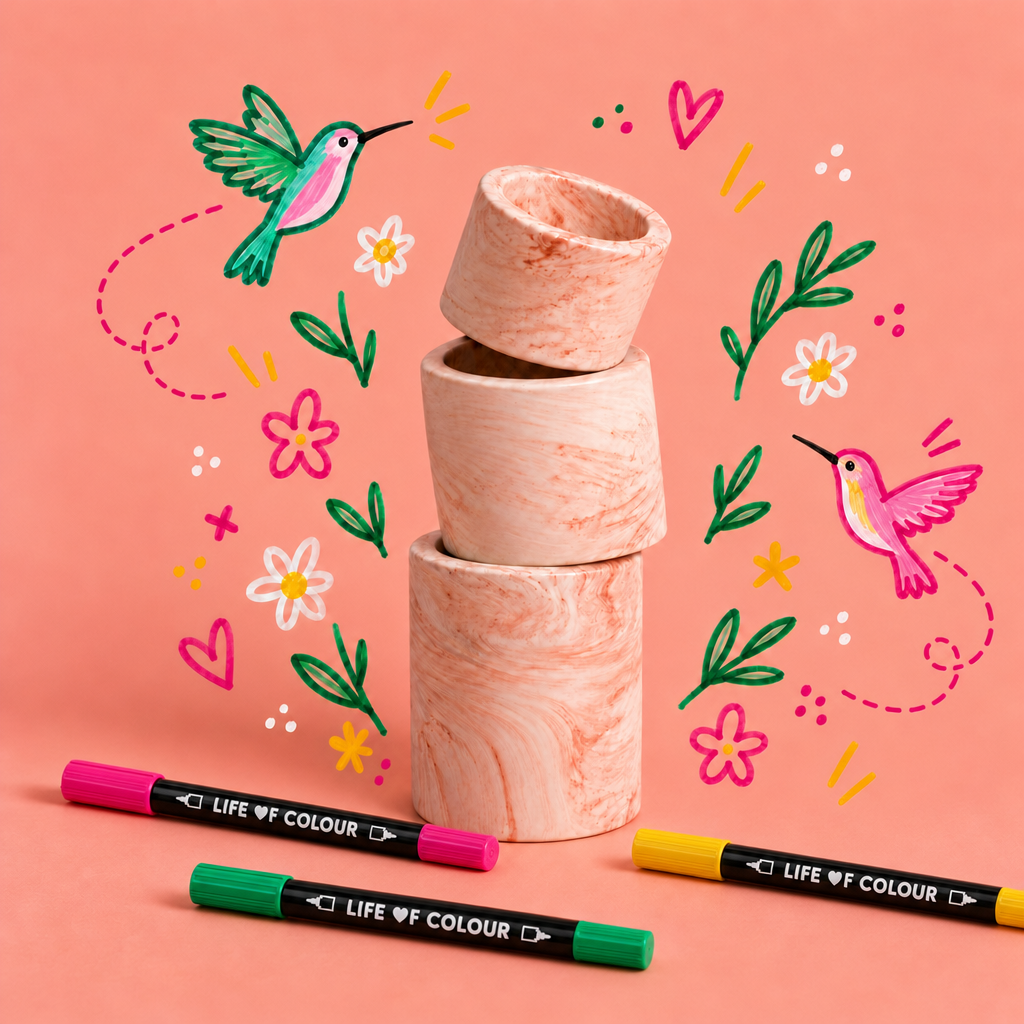 Jesmonite® x Life of Colour Creative Kit - Candle Holders