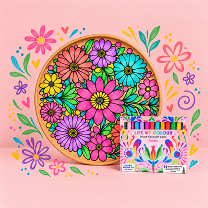 DIY Wooden Tray Kit - Daisies
