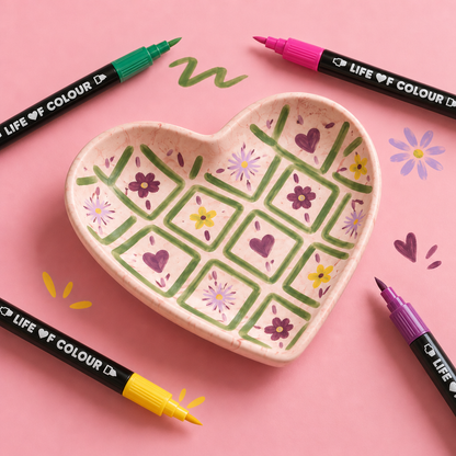 Jesmonite® x Life of Colour Creative Kit - Heart Trinket Dish
