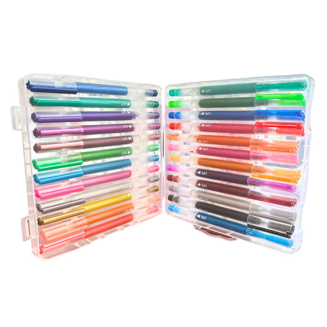 Juicy Gel Pens - Set of 24 - Metallic and Glitter