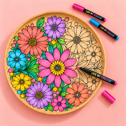 DIY Wooden Tray Kit - Daisies