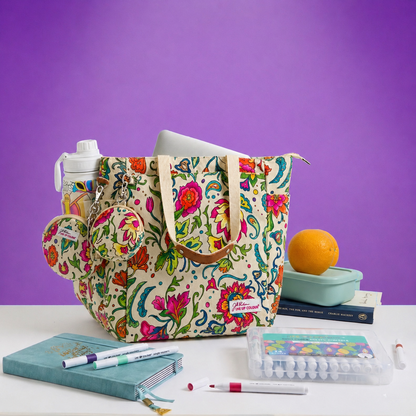 DIY Doodle Bag - Dreamy Flowers design