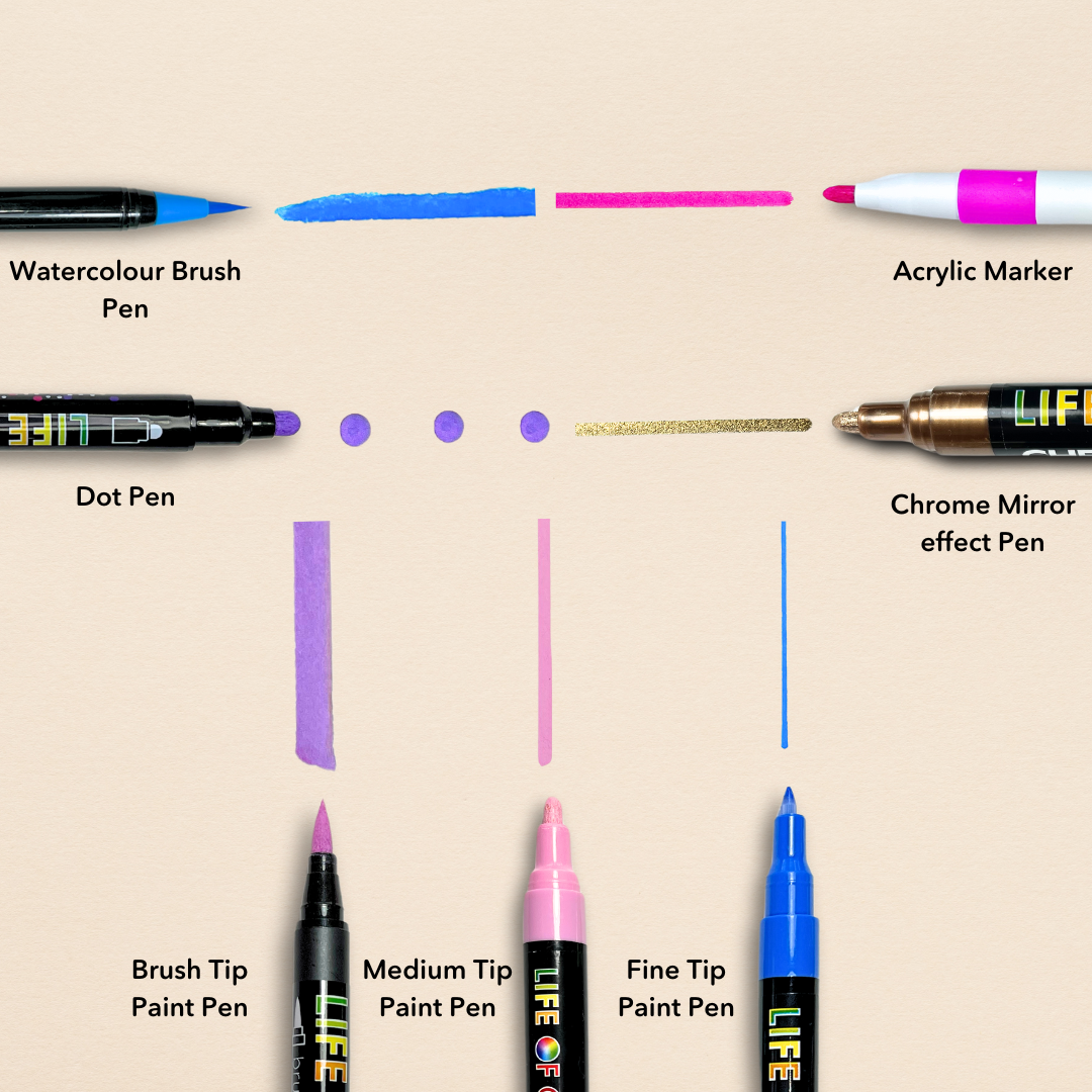 Super Six Bundle - 6 Sets of Paint Pens