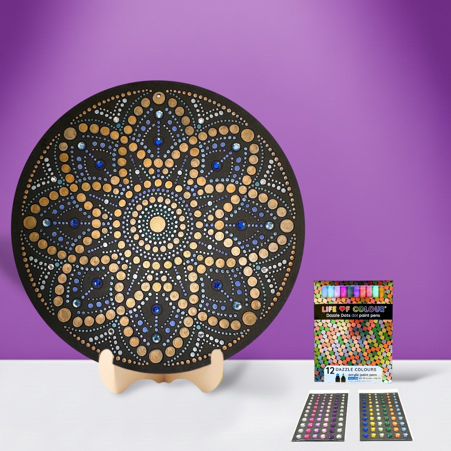 Life of Colour Dot Mandala Painting Kit - Aquila the Eagle