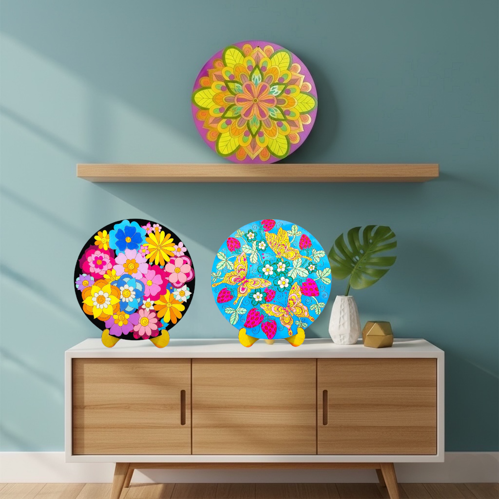 Flower Painting Bundle - Happy Garden, Golden Blooms and Strawberry Fields