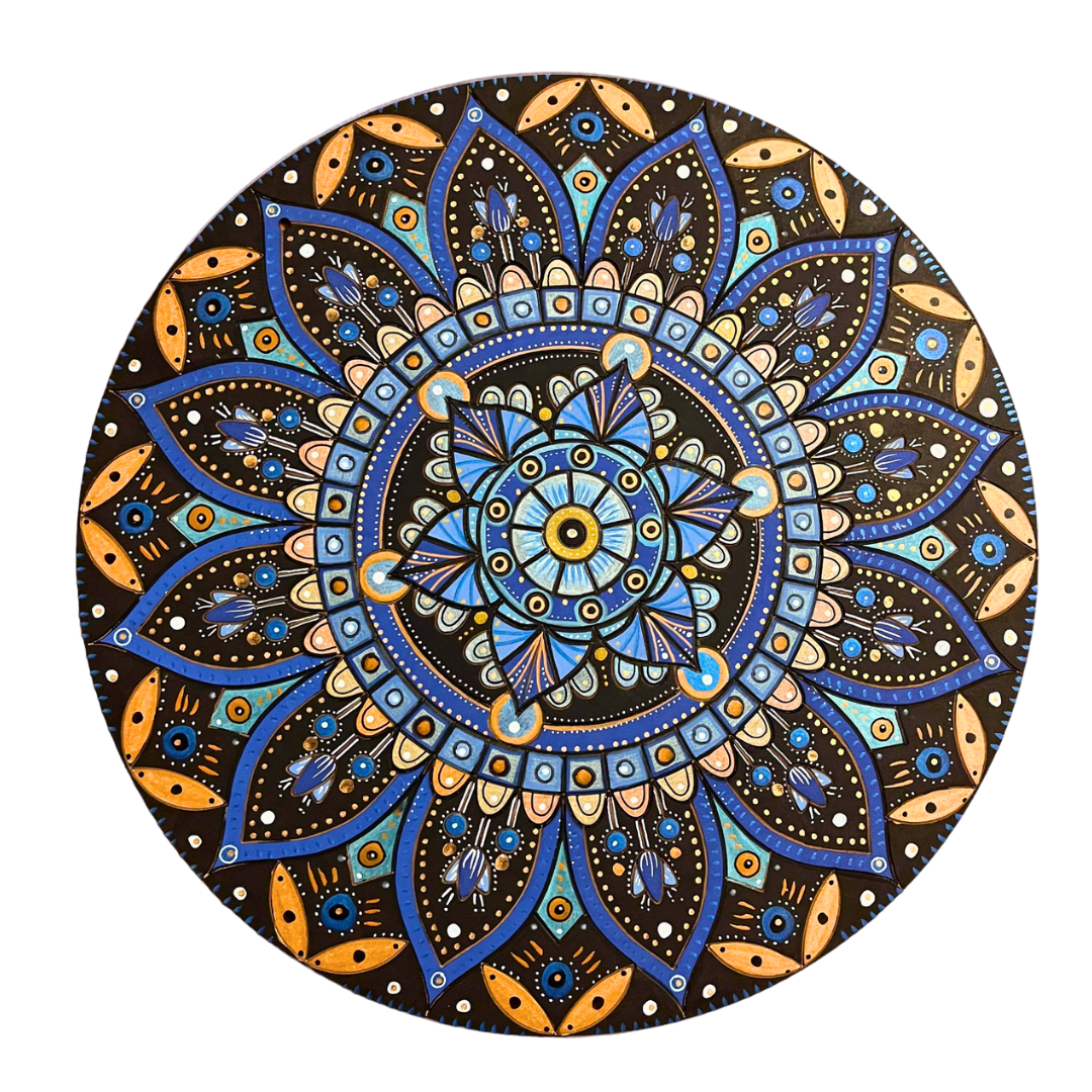 Life of Colour Mandala Painting Kit - Botanica (Metallics)