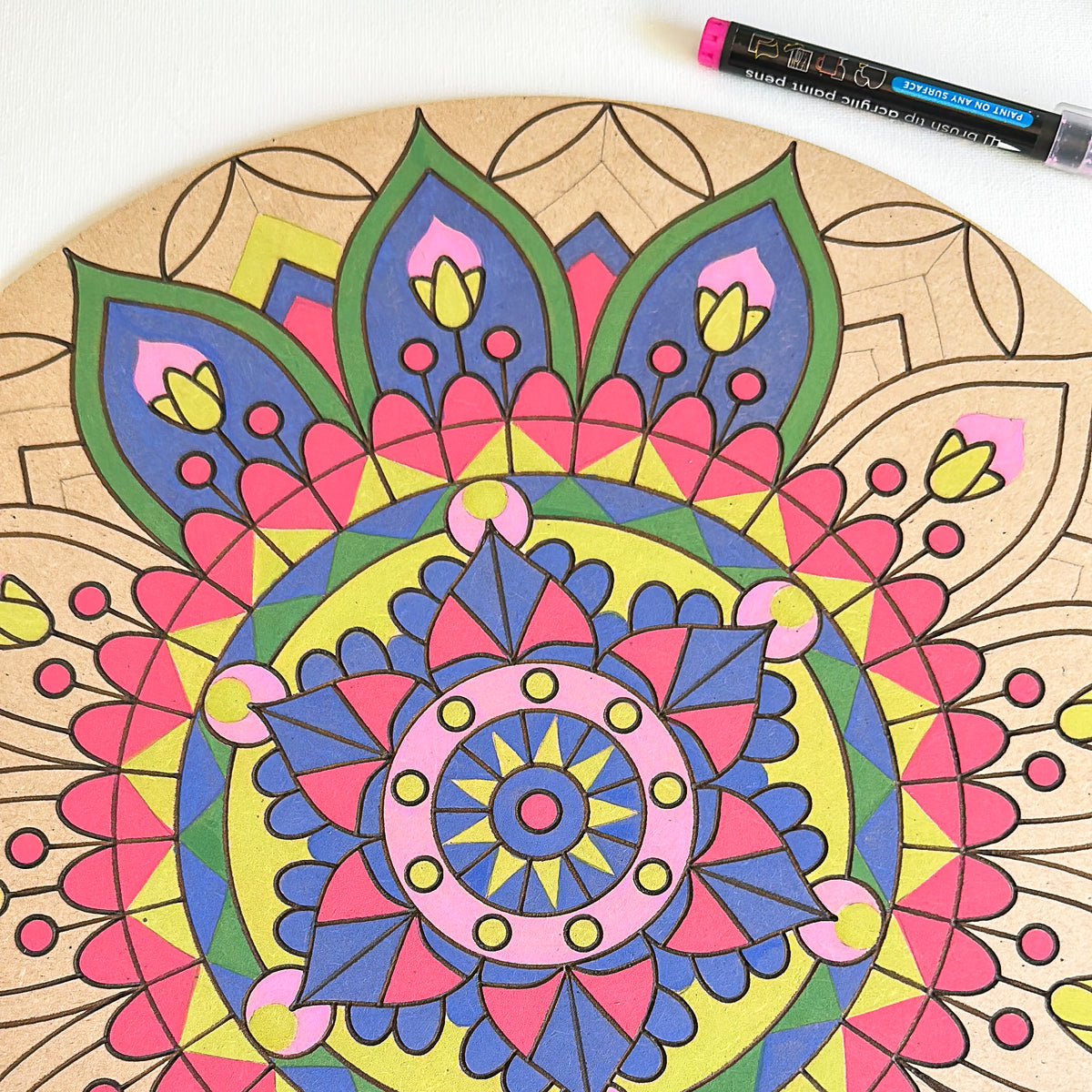 Life of Colour Mandala Painting Kit - Bundle of 3 (Part 2- Wildflowers)
