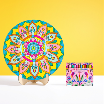 Life of Colour Mandala Painting Kit - Botanica