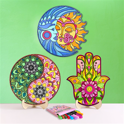 Mystical Collection Bundle - Hamsa, Sun & Moon and Yin Yang