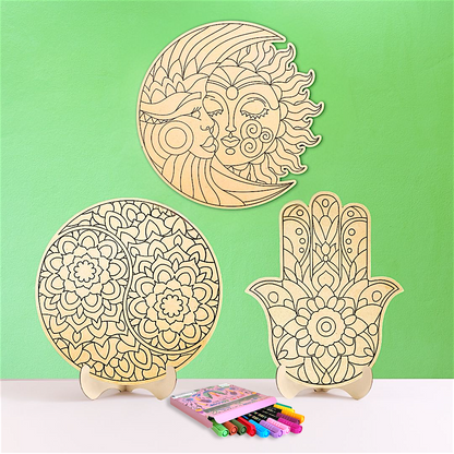 Mystical Collection Bundle - Hamsa, Sun & Moon and Yin Yang