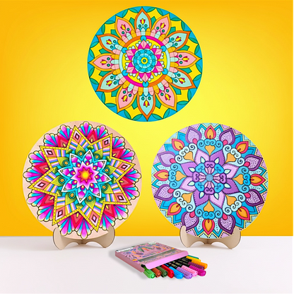 Life of Colour Mandala Painting Kit - Bundle of 3 (Beach, Phoenix and Botanica)