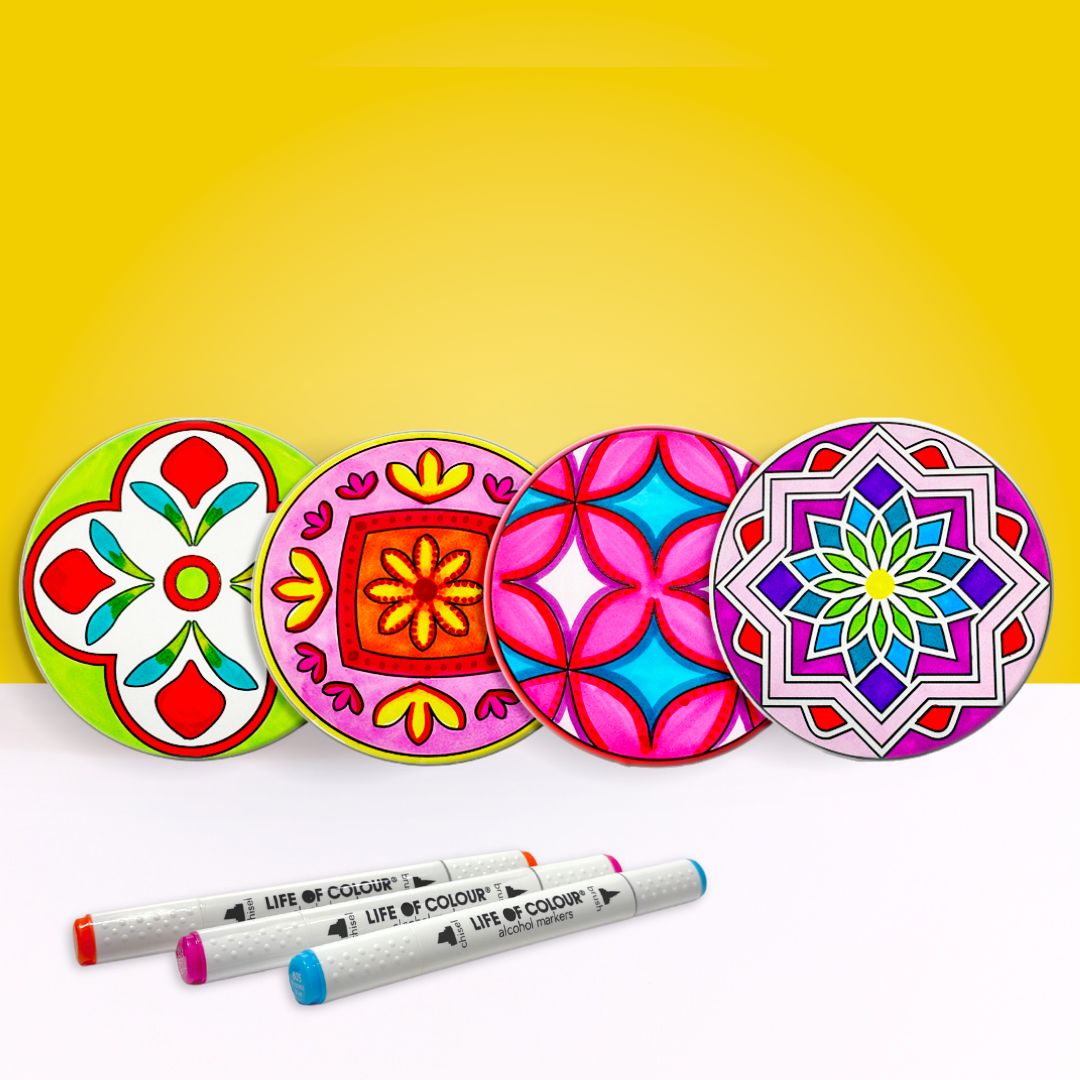 Ceramic Coaster Painting Kit